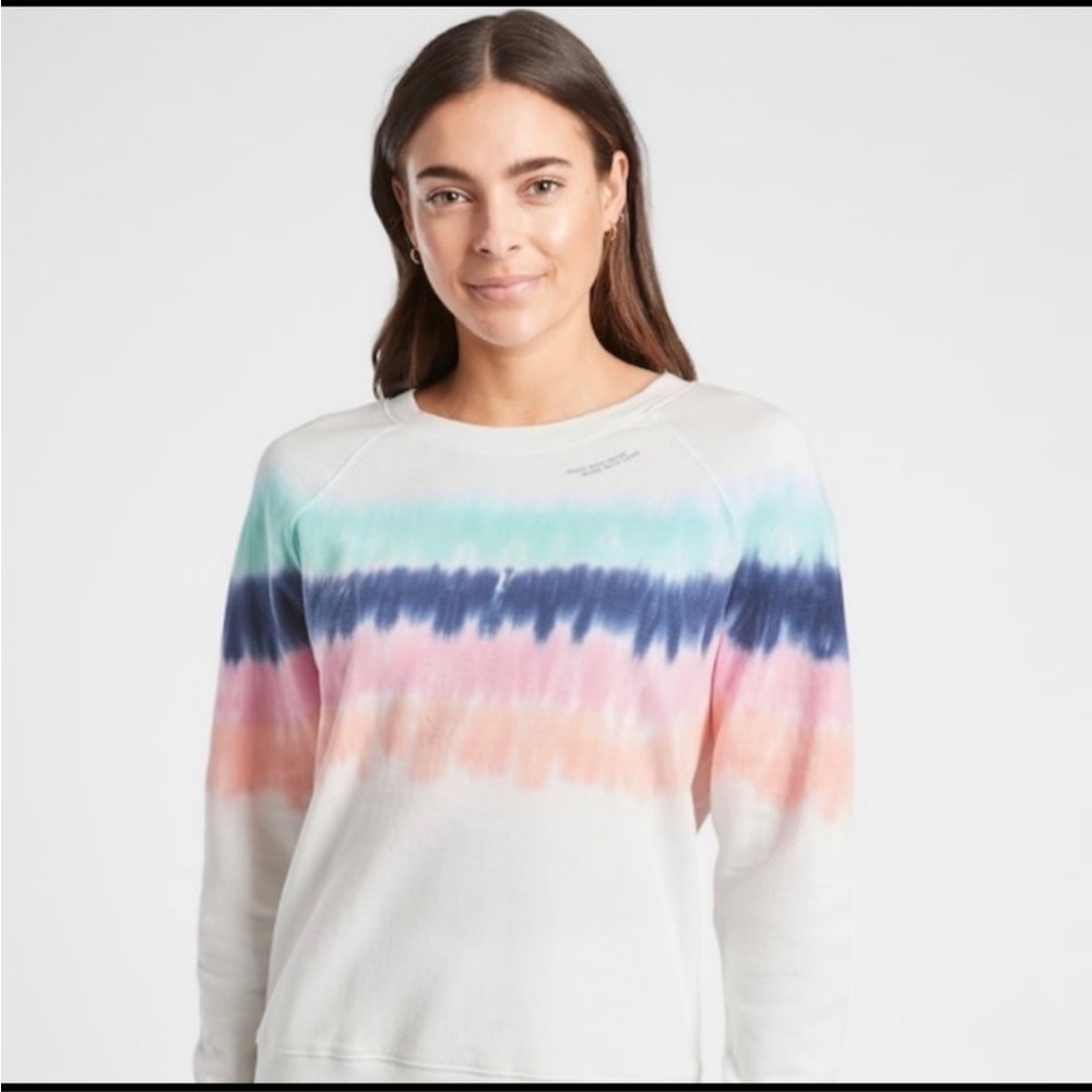 Athleta move with pride move with love tie dye sweatshirt